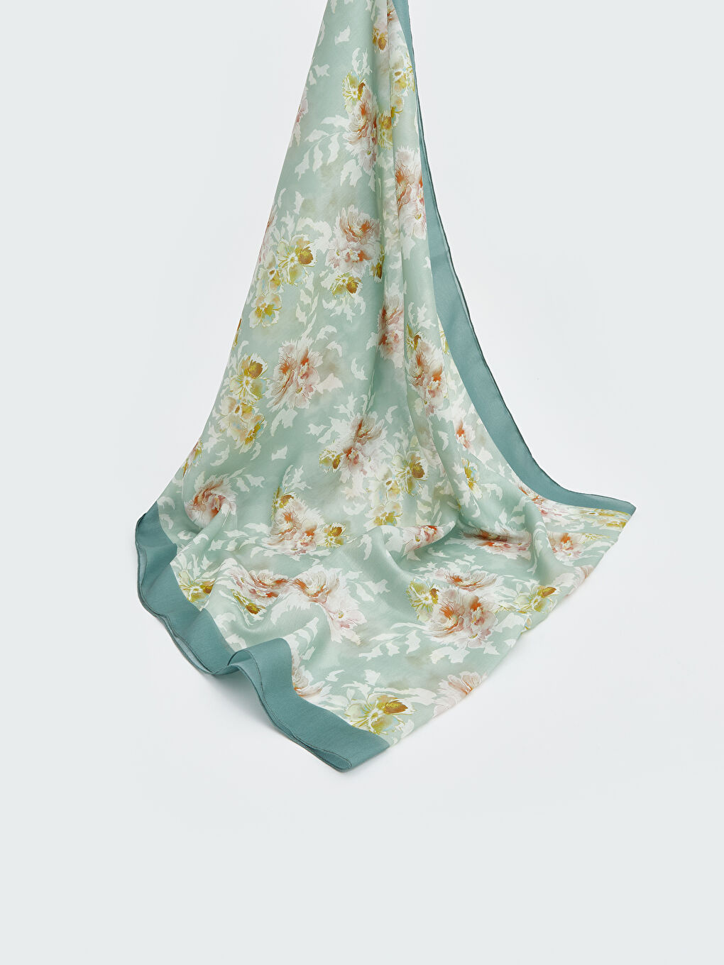 Yeşil Desenli Kadın Şal