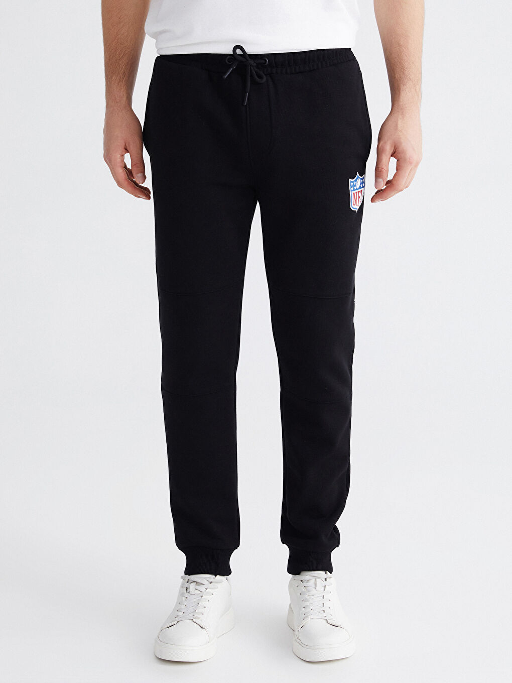 Siyah Standart Kalıp Erkek Jogger Eşofman Altı-1