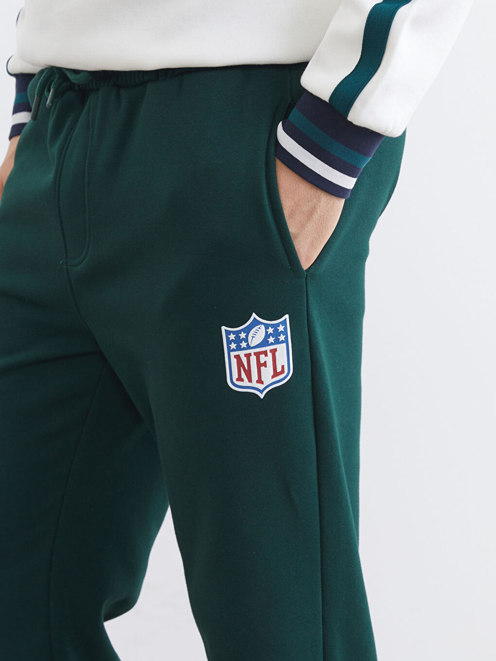 Yeşil Standart Kalıp Erkek Jogger Eşofman Altı-2