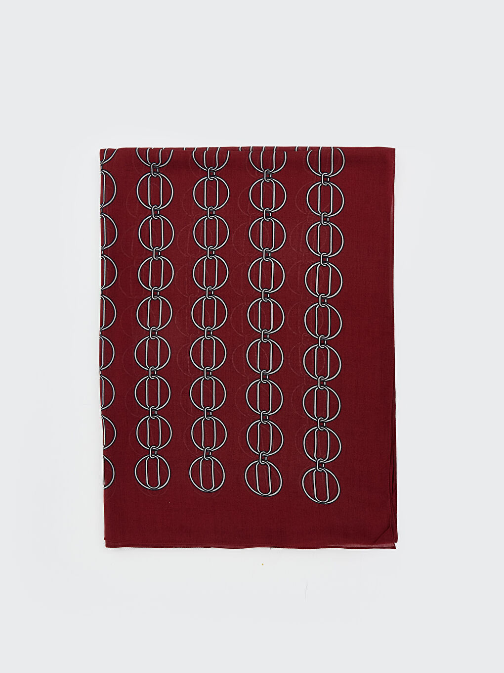 Bordo Desenli Kadın Şal-1