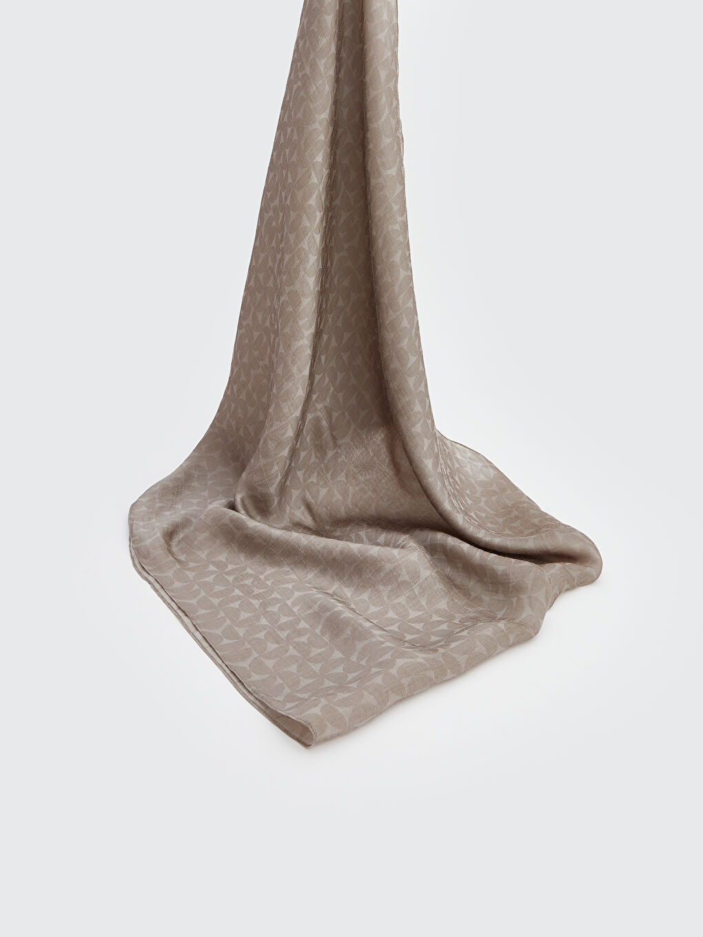 Kahverengi Desenli Kadın Şal