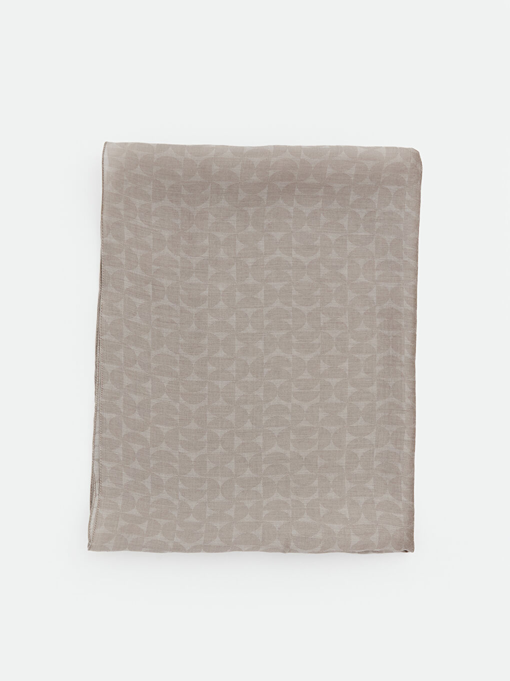 Kahverengi Desenli Kadın Şal-1