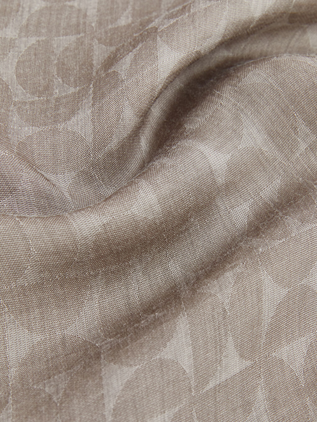 Kahverengi Desenli Kadın Şal-2