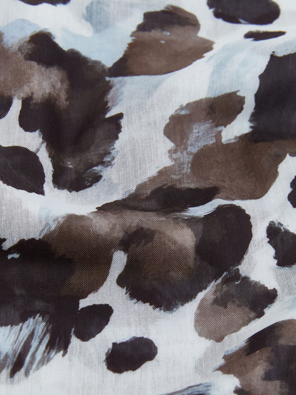 Kahverengi Desenli Kadın Şal-2