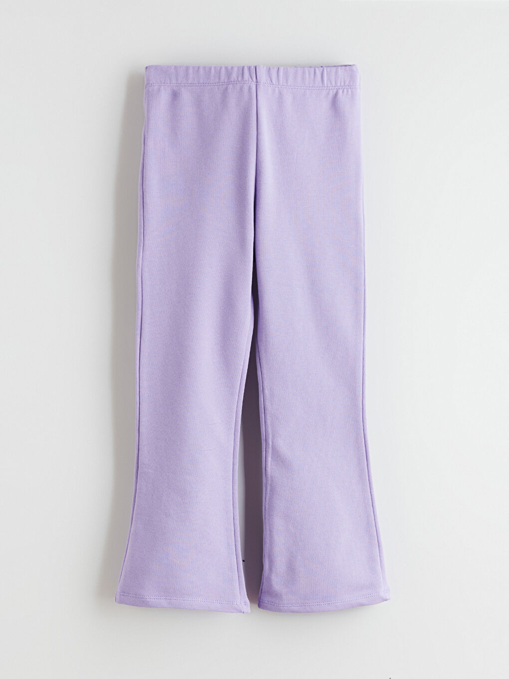 Lila Beli Lastikli Kız Çocuk Tayt Pantolon