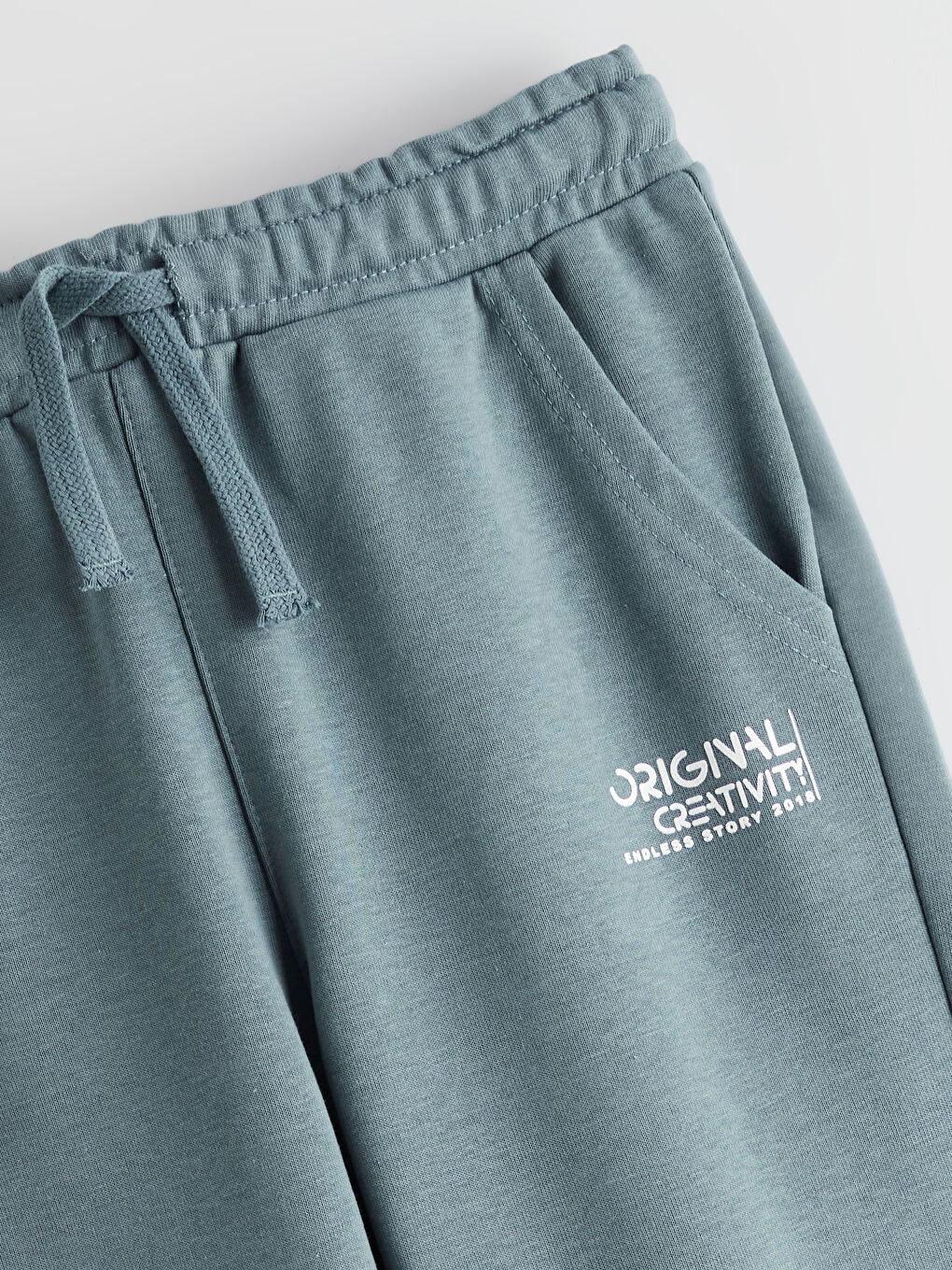 Yeşil Beli Lastikli Erkek Çocuk Jogger Eşofman Altı-1