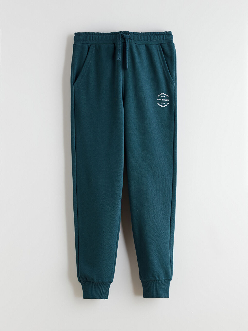 Petrol Beli Lastikli Erkek Çocuk Jogger Eşofman Altı