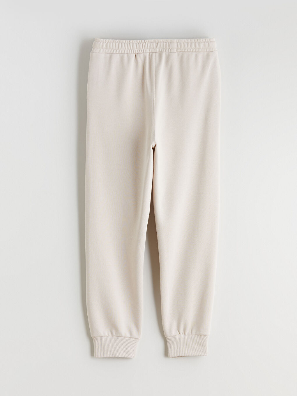 Bej Beli Lastikli Erkek Çocuk Jogger Eşofman Altı-2