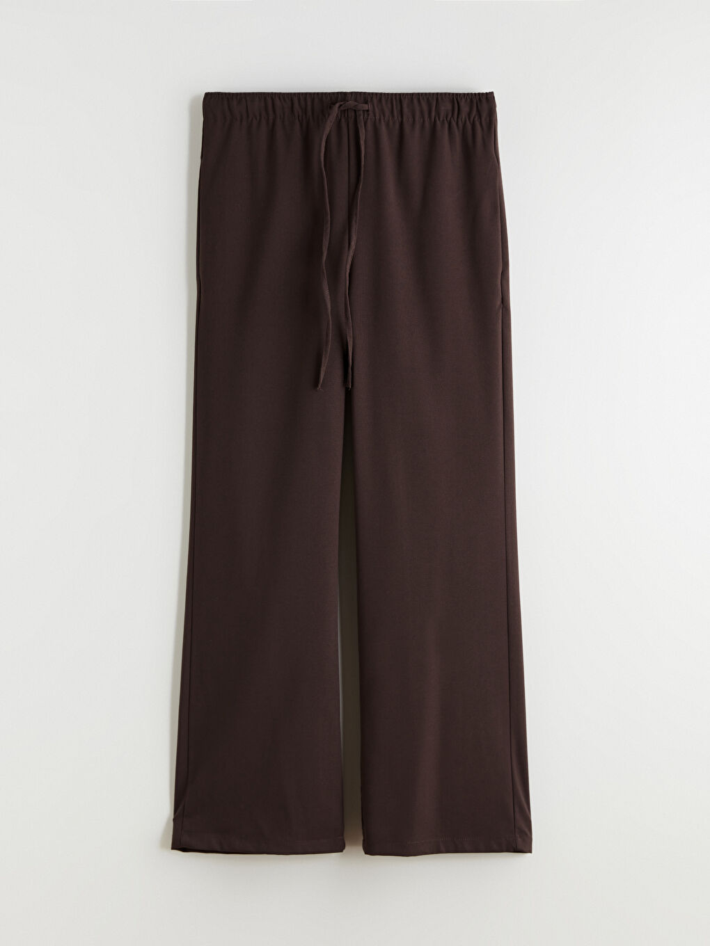 Elastic Waist Wide Leg Women's Trousers-4