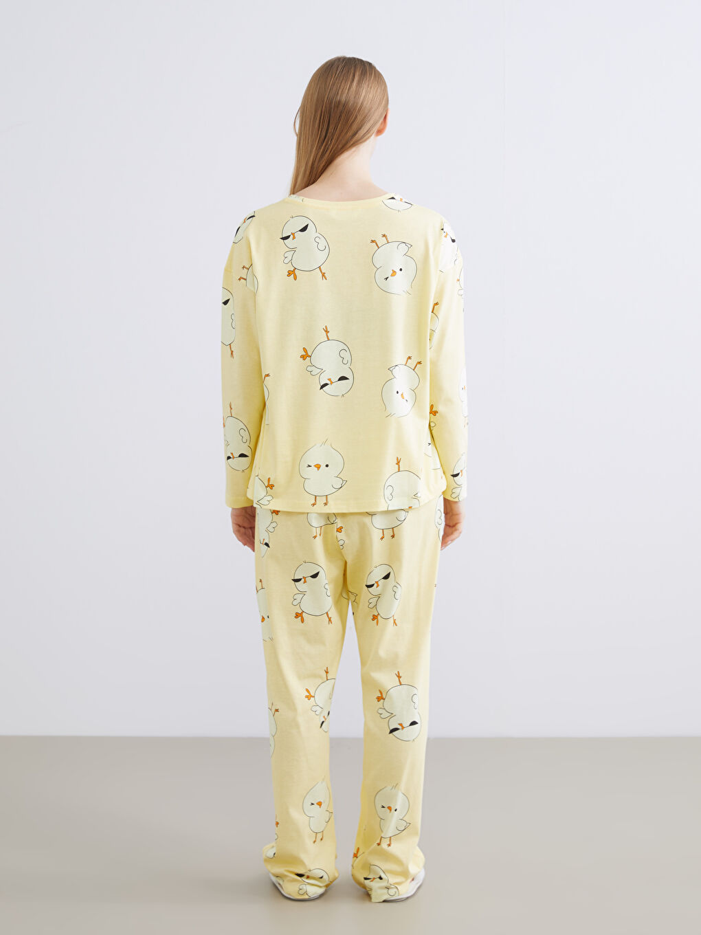 Crew Neck Printed Women's Pyjama Set-3