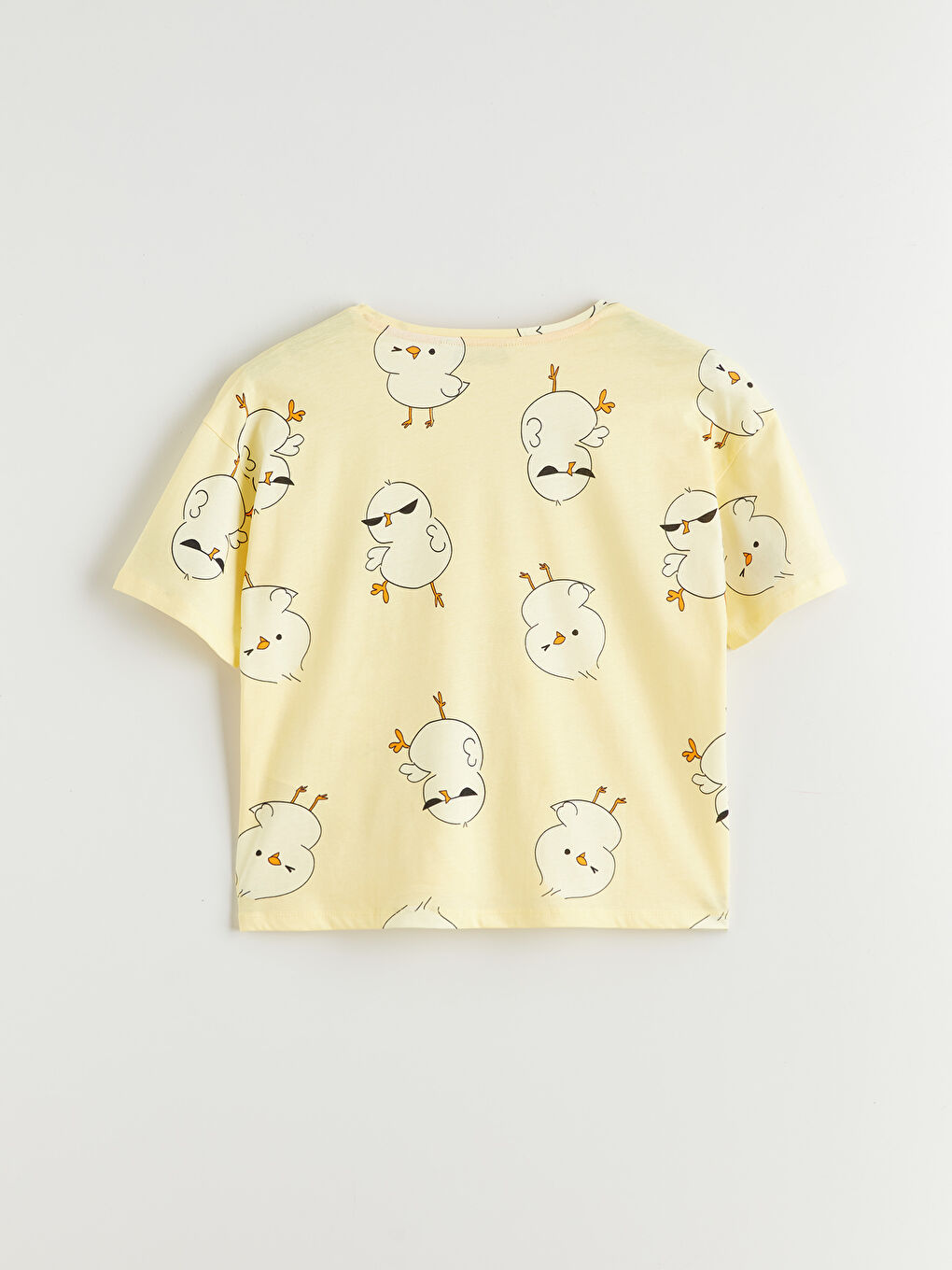 Пижамный комплект с круглым вырезом и узором для женщин-7