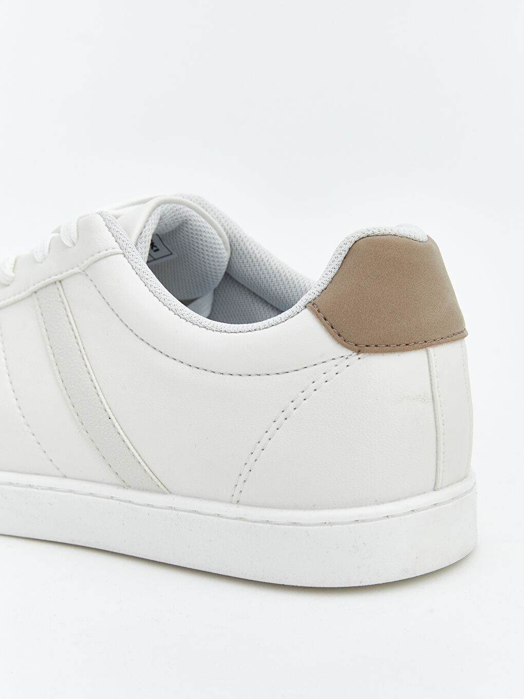 Beyaz Bağcıklı Erkek Spor Ayakkabı-4