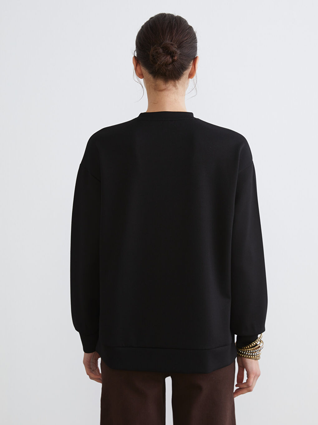 Woman BLACK Sweatshirt-3