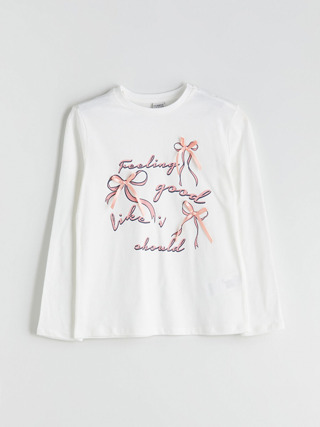 Crew Neck Girls' T-Shirt