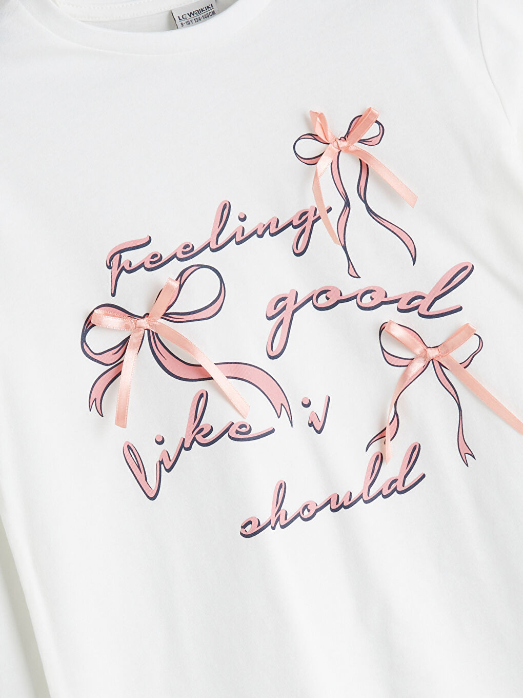 Crew Neck Girls' T-Shirt-1