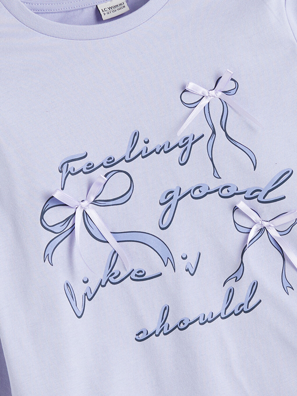 Crew Neck Girls' T-Shirt-1