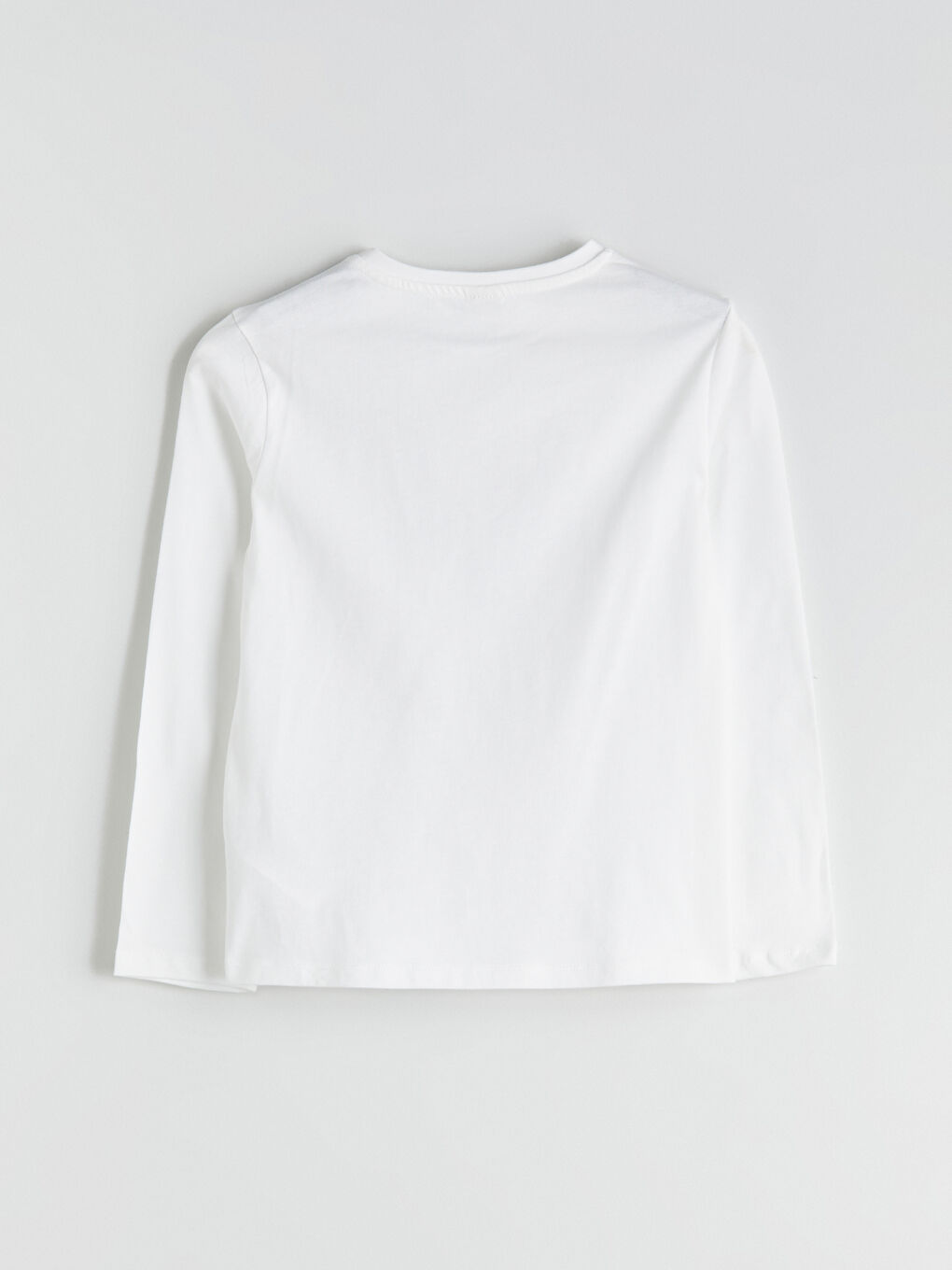 Crew Neck Girls' T-Shirt-2