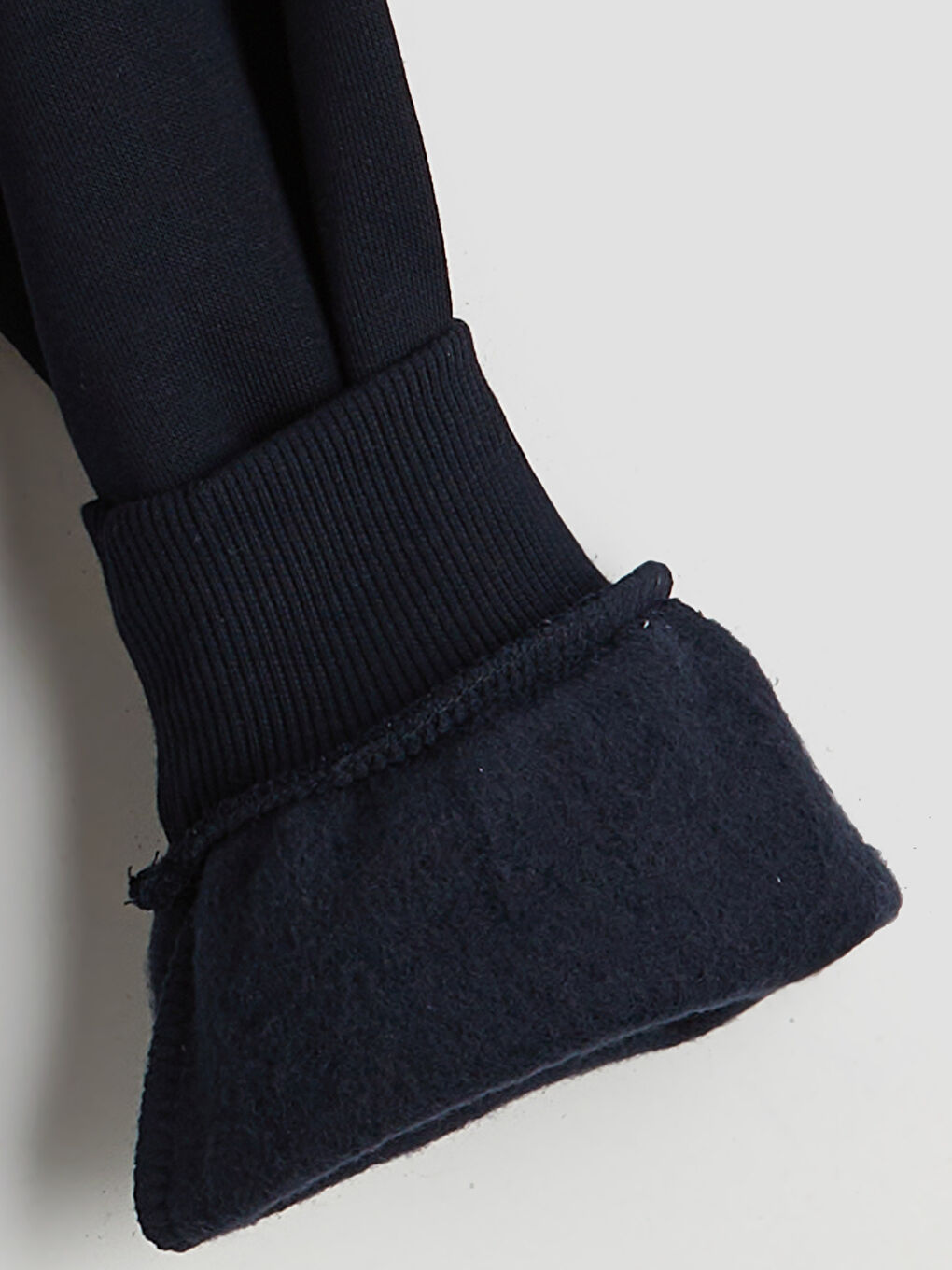 Lacivert Stitch Baskılı Oversize Kadın Kalın Sweatshirt-5