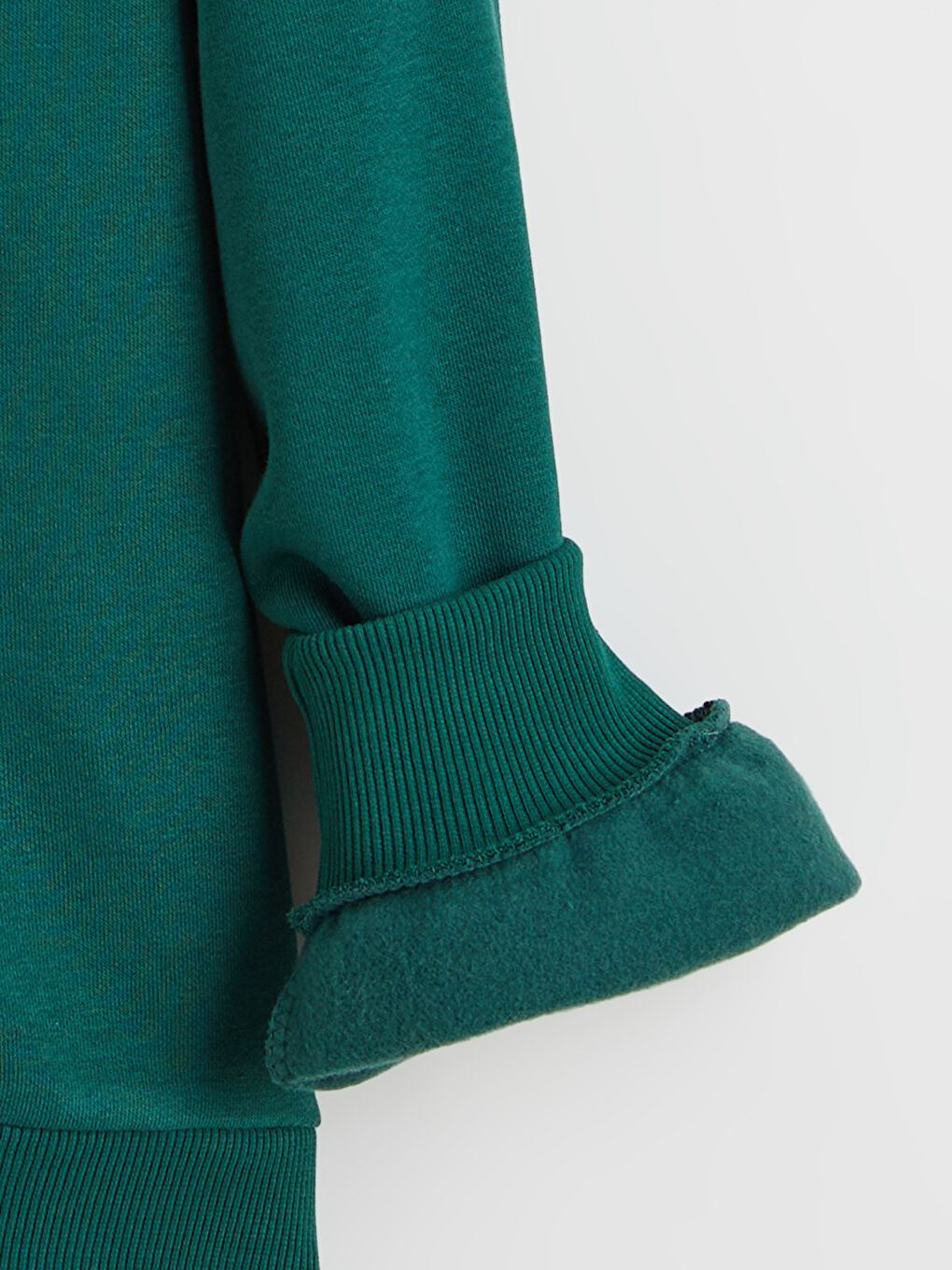 Yeşil Mickey Mouse Baskılı Kadın Kalın Sweatshirt-5