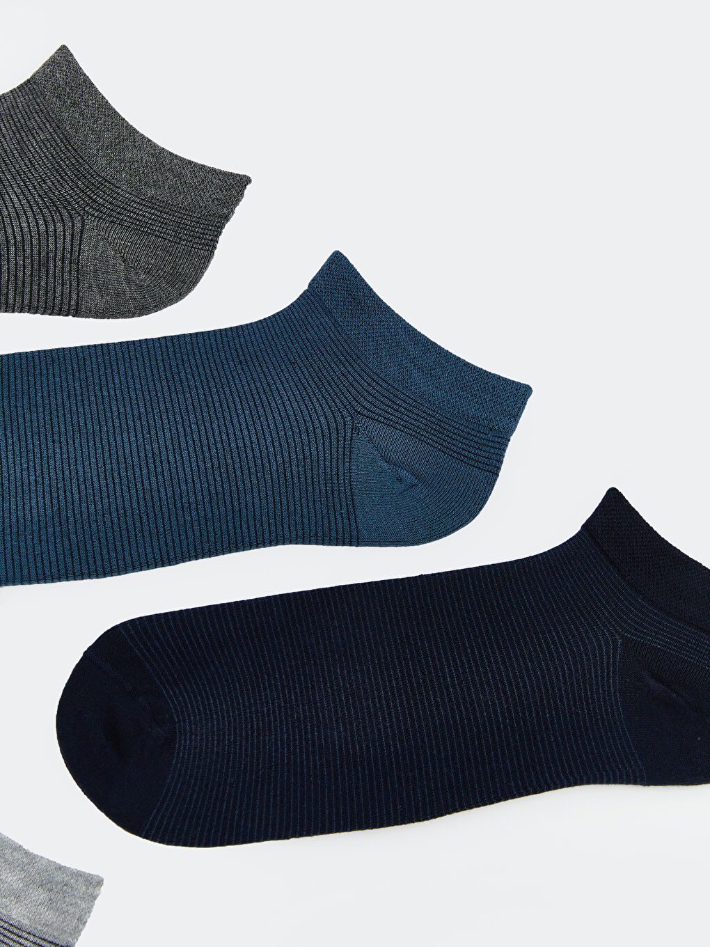 Karışık Çizgili Erkek Patik Çorap 5'li-1