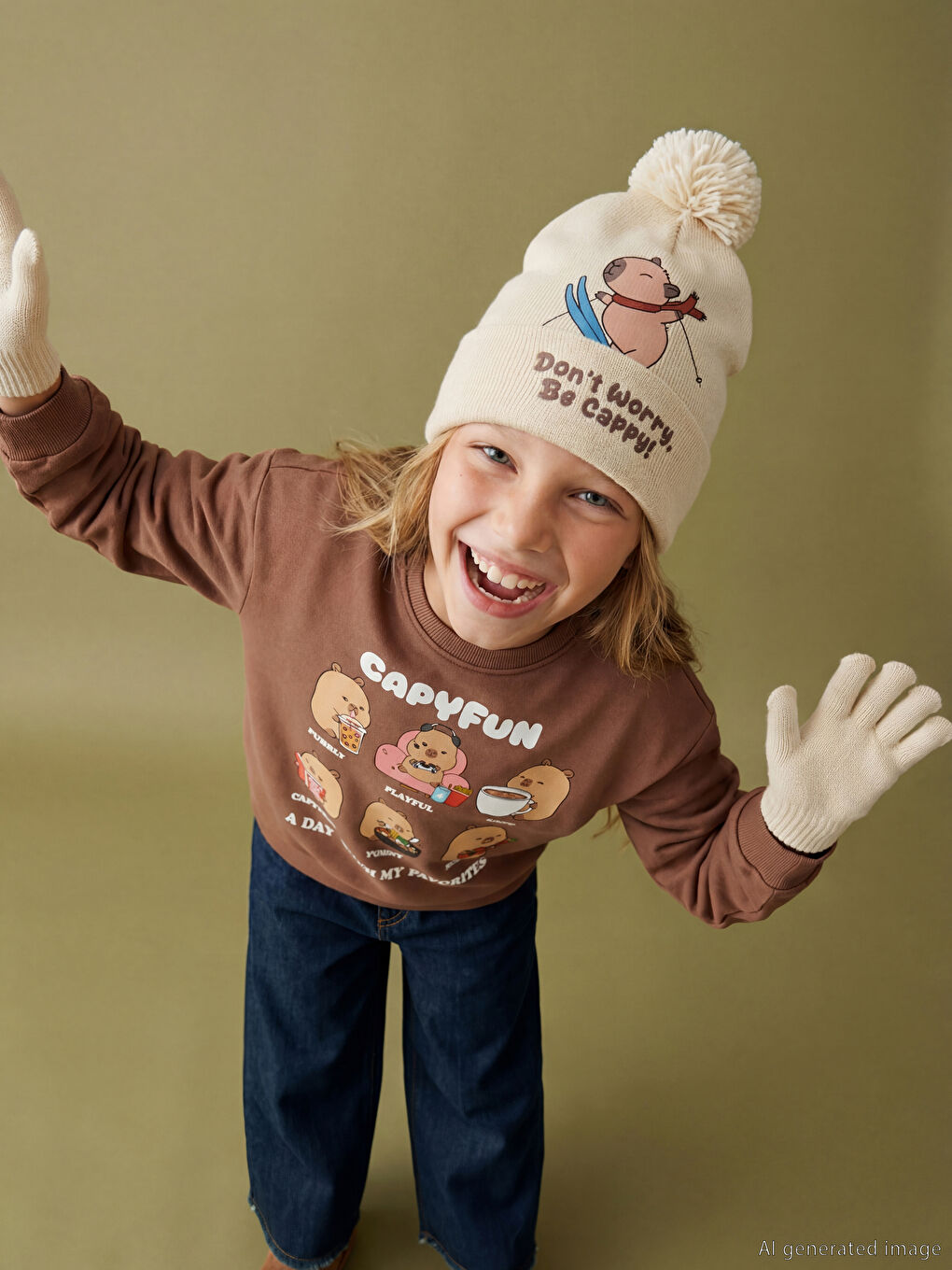 Animal Figured Boys' Beanie