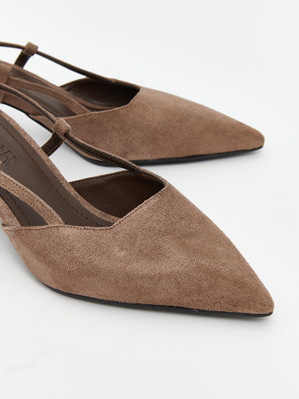 Bej Sivri Burun Kadın Topuklu Ayakkabı-2