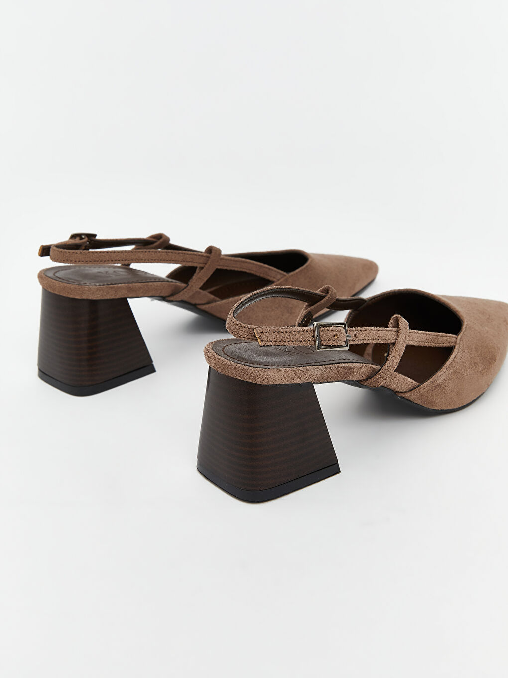 Bej Sivri Burun Kadın Topuklu Ayakkabı-4