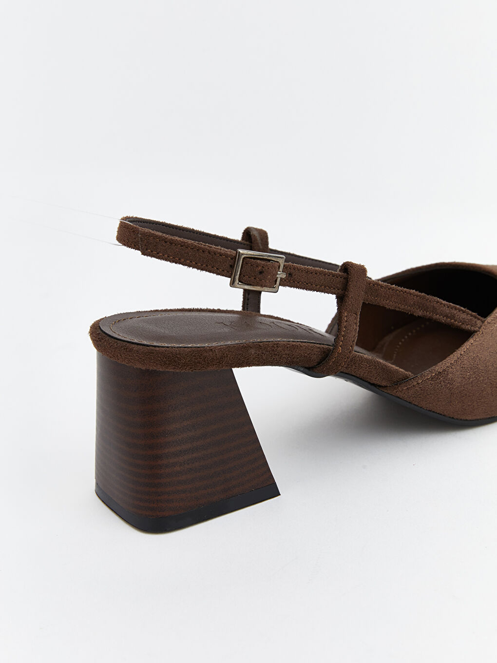 Kahverengi Sivri Burun Kadın Topuklu Ayakkabı-4