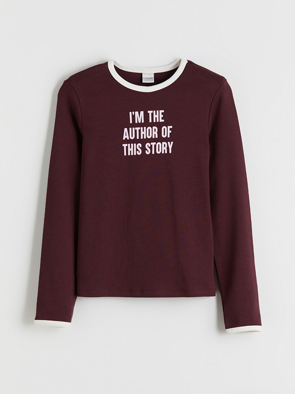 Mürdüm Bisiklet Yaka Kız Çocuk Tişört