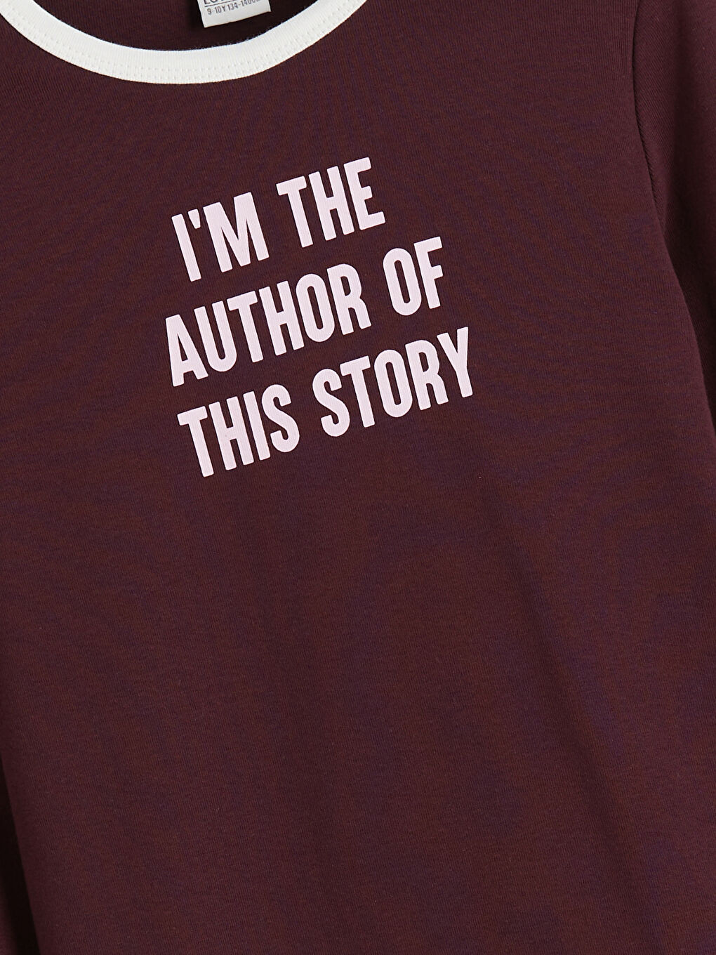 Mürdüm Bisiklet Yaka Kız Çocuk Tişört-1