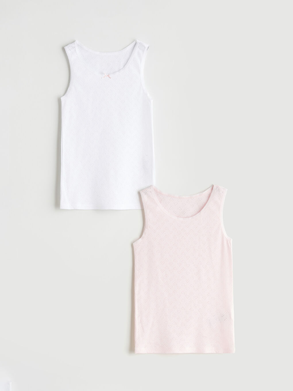 Crew Neck Girls' Tank Tops 2-Pack