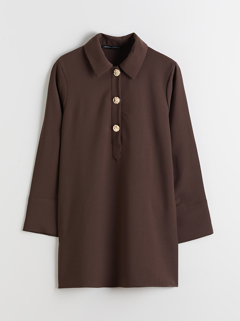 Collared Neck Oversize Women's Tunic-4