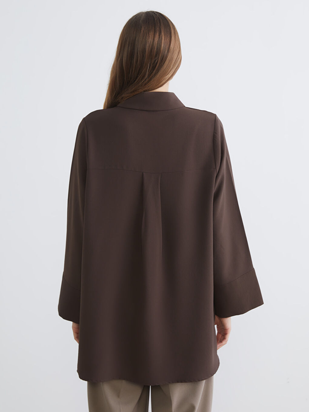 Collared Neck Oversize Women's Tunic-3