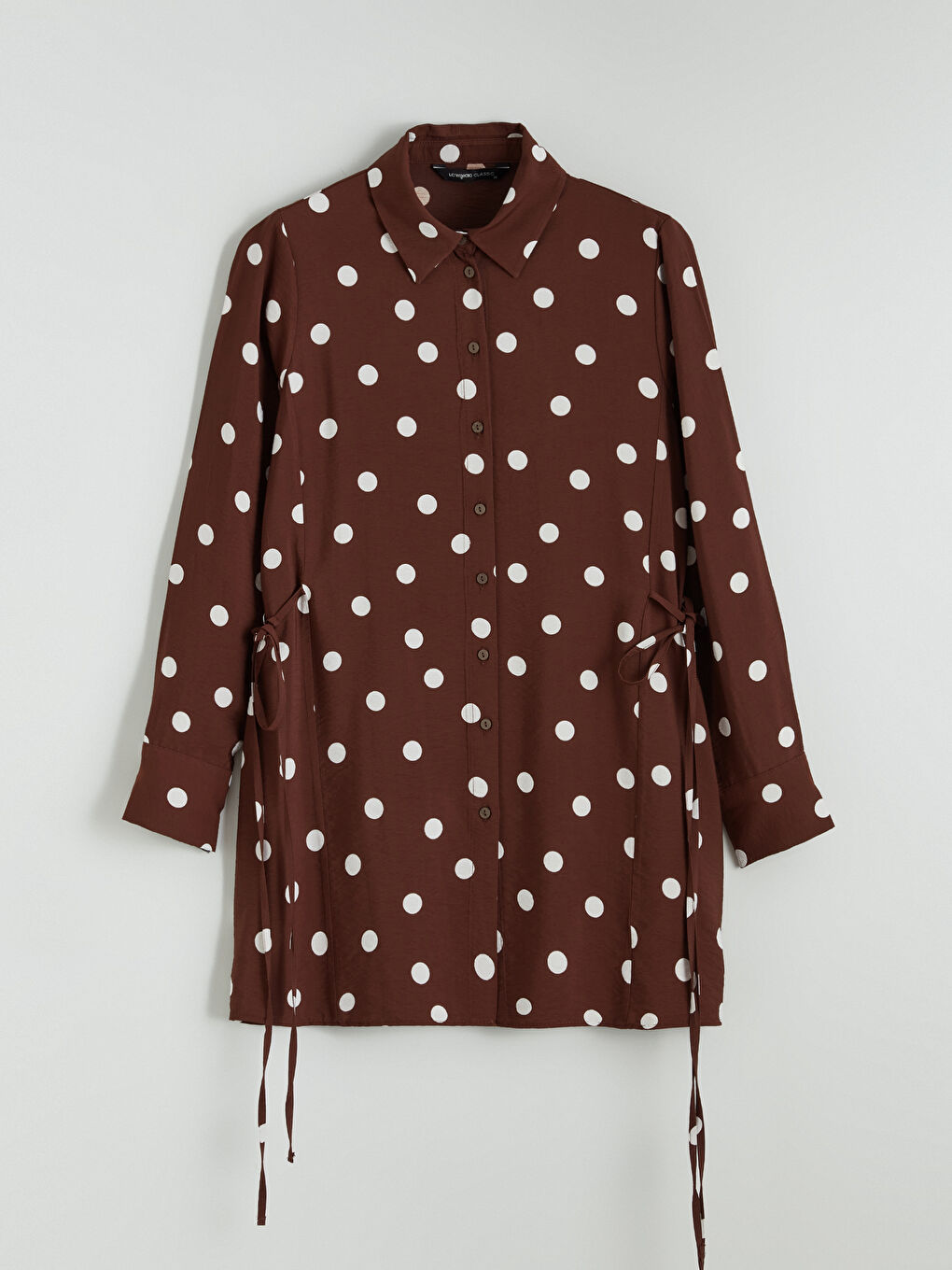 Polka Dot Women's Shirt Tunic-4