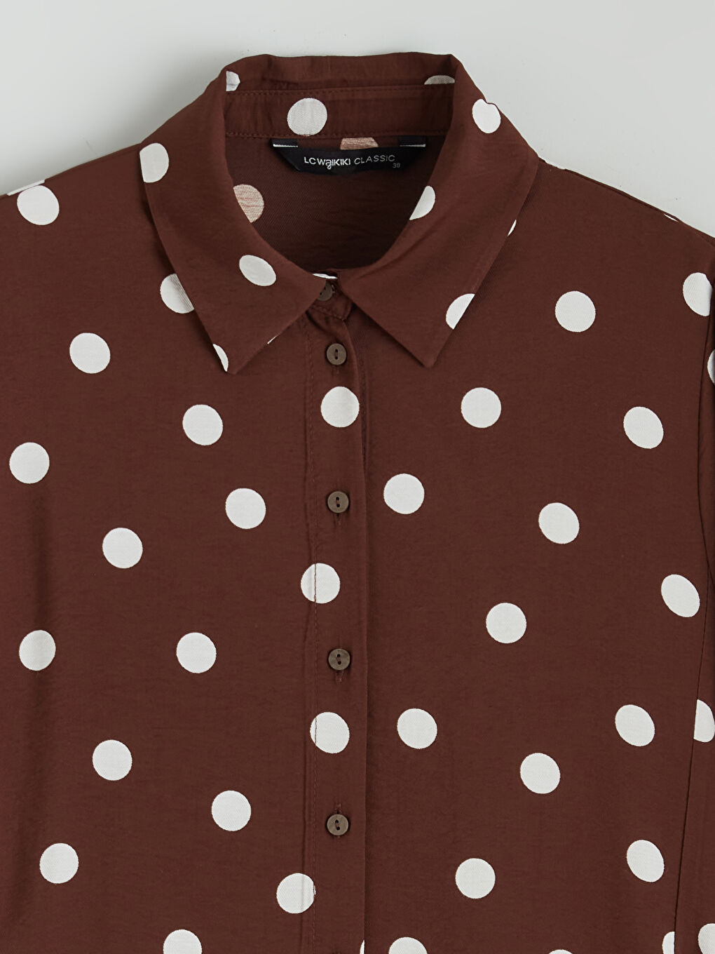 Polka Dot Women's Shirt Tunic-5