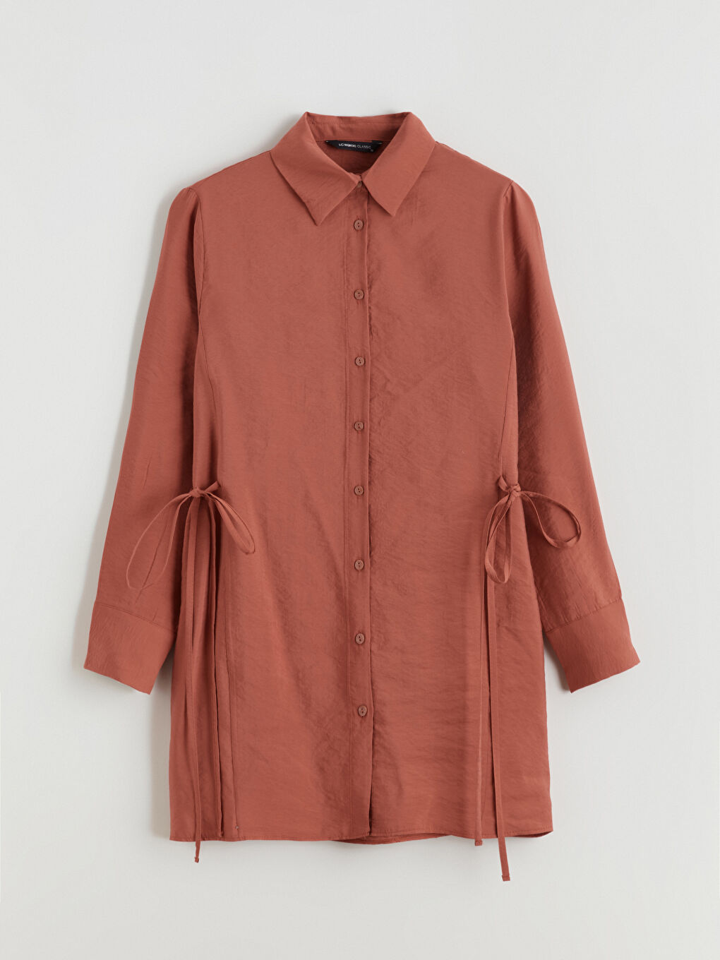 Kahverengi Kadın Gömlek Tunik-4