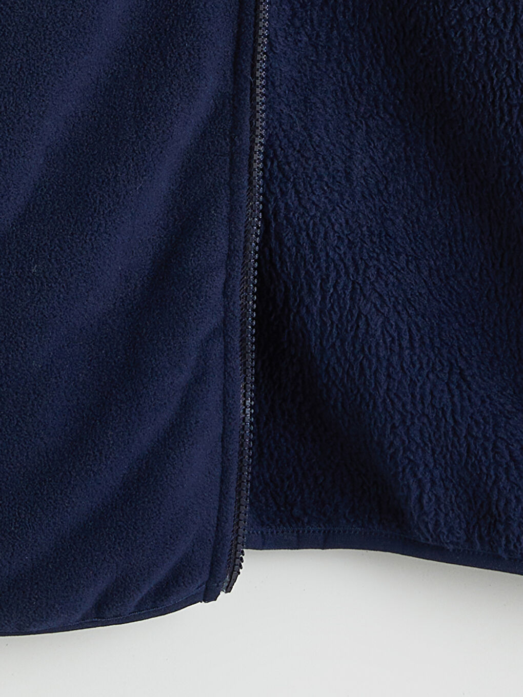 Lacivert Dik Yaka Kadın Polar Hırka-6