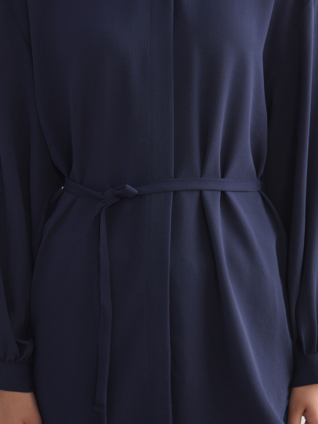 Lacivert Oversize Kadın Gömlek Tunik-2