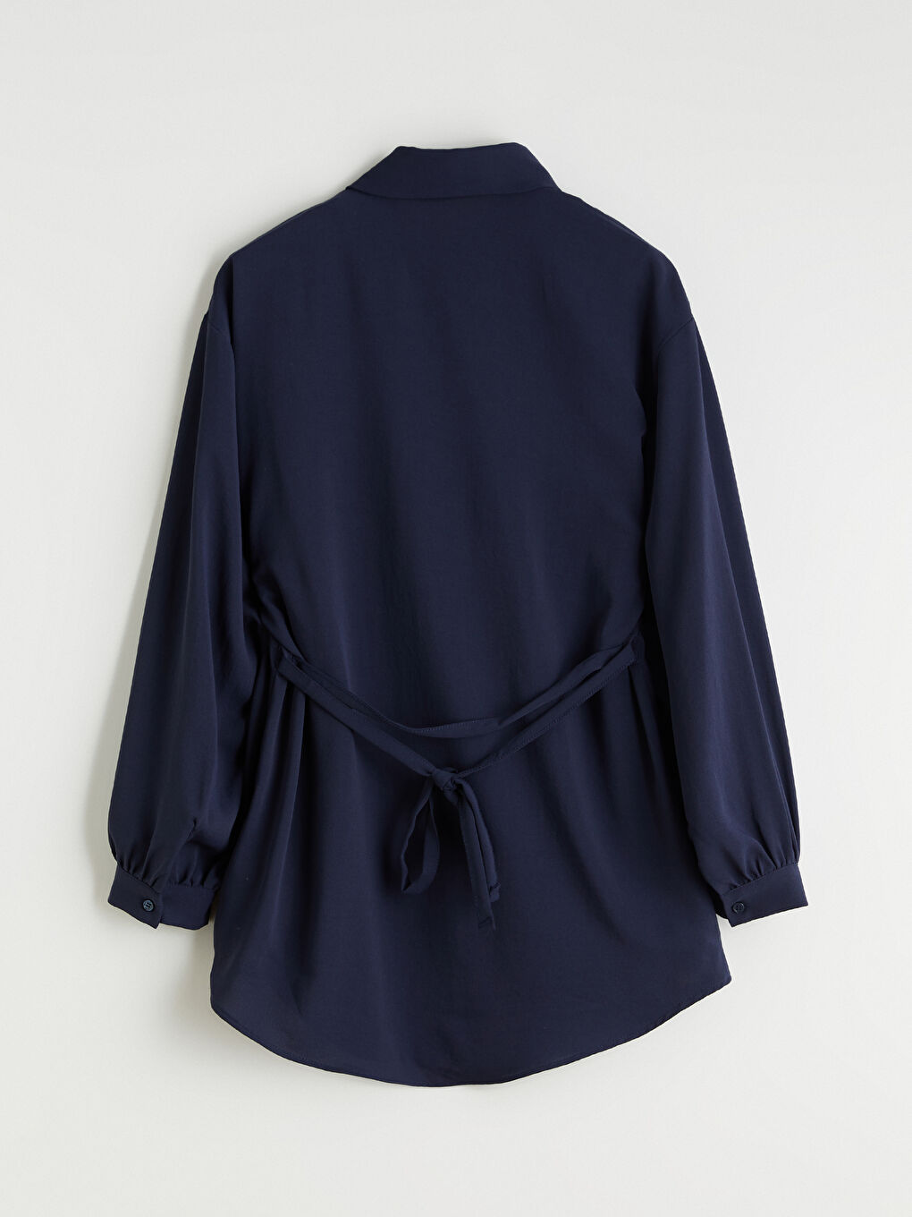 Lacivert Oversize Kadın Gömlek Tunik-5