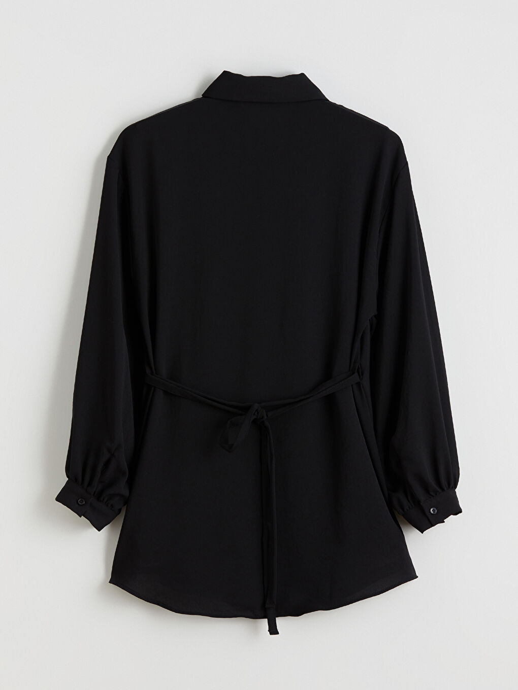 Siyah Oversize Kadın Gömlek Tunik-5