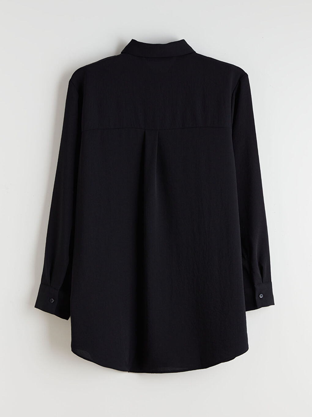 Siyah Cep Detaylı Kadın Gömlek Tunik-5