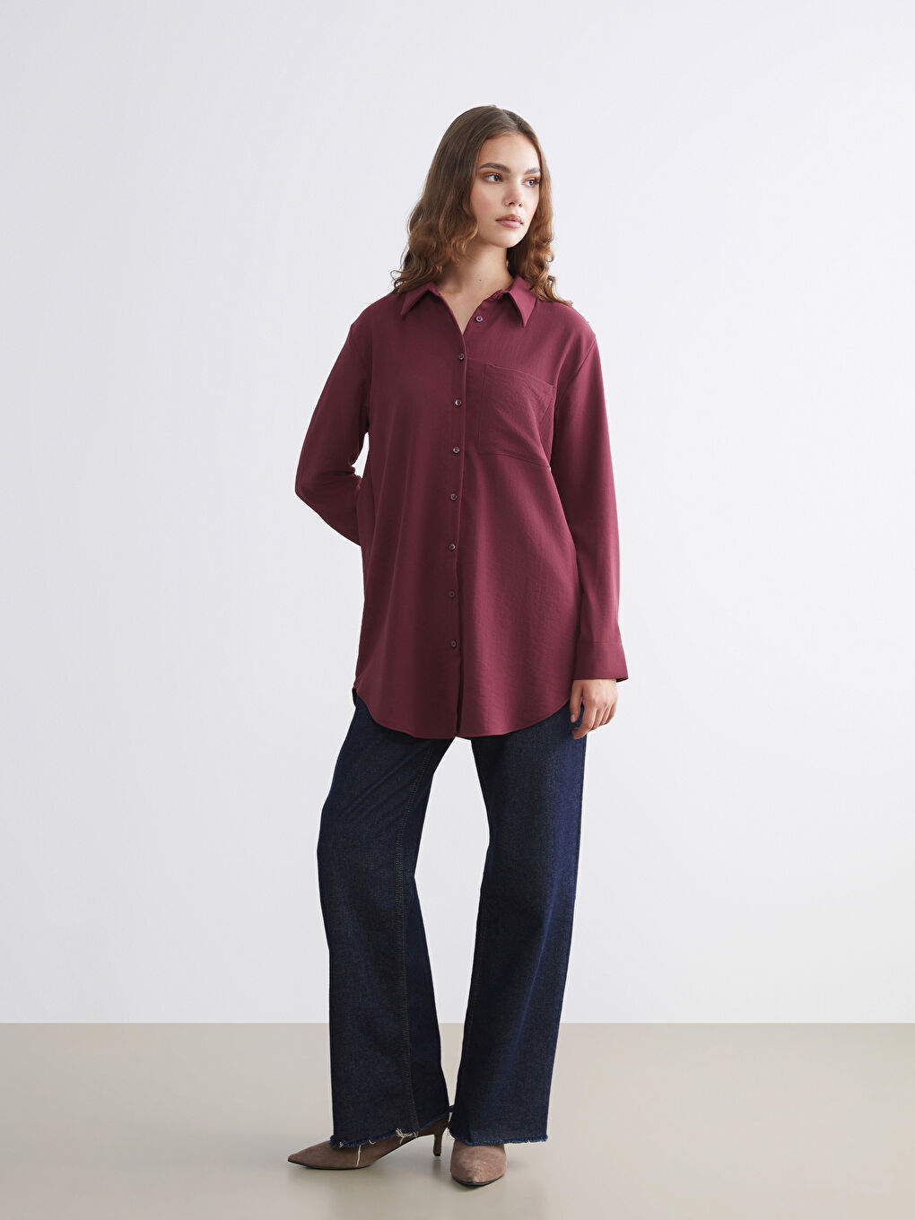 تونیکی کراسی ژنان بە وردەکاری جێب-1