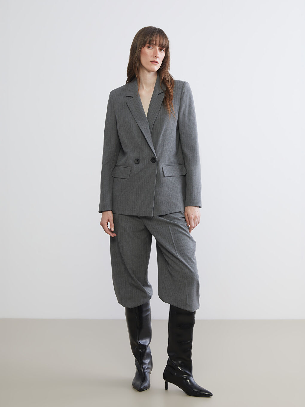 Striped Women's Blazer Jacket-4