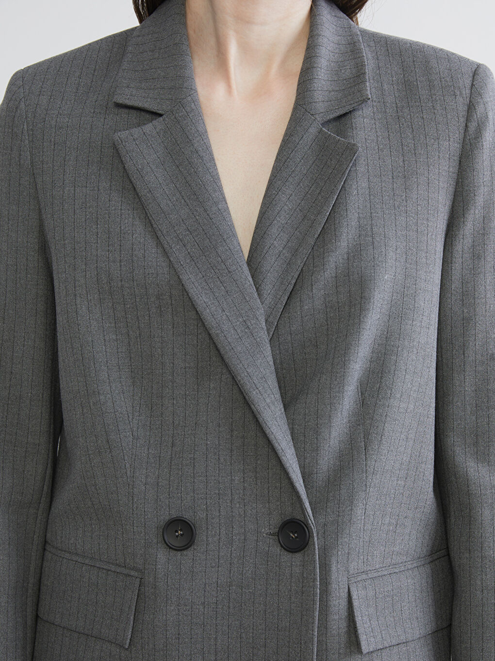 Striped Women's Blazer Jacket-6