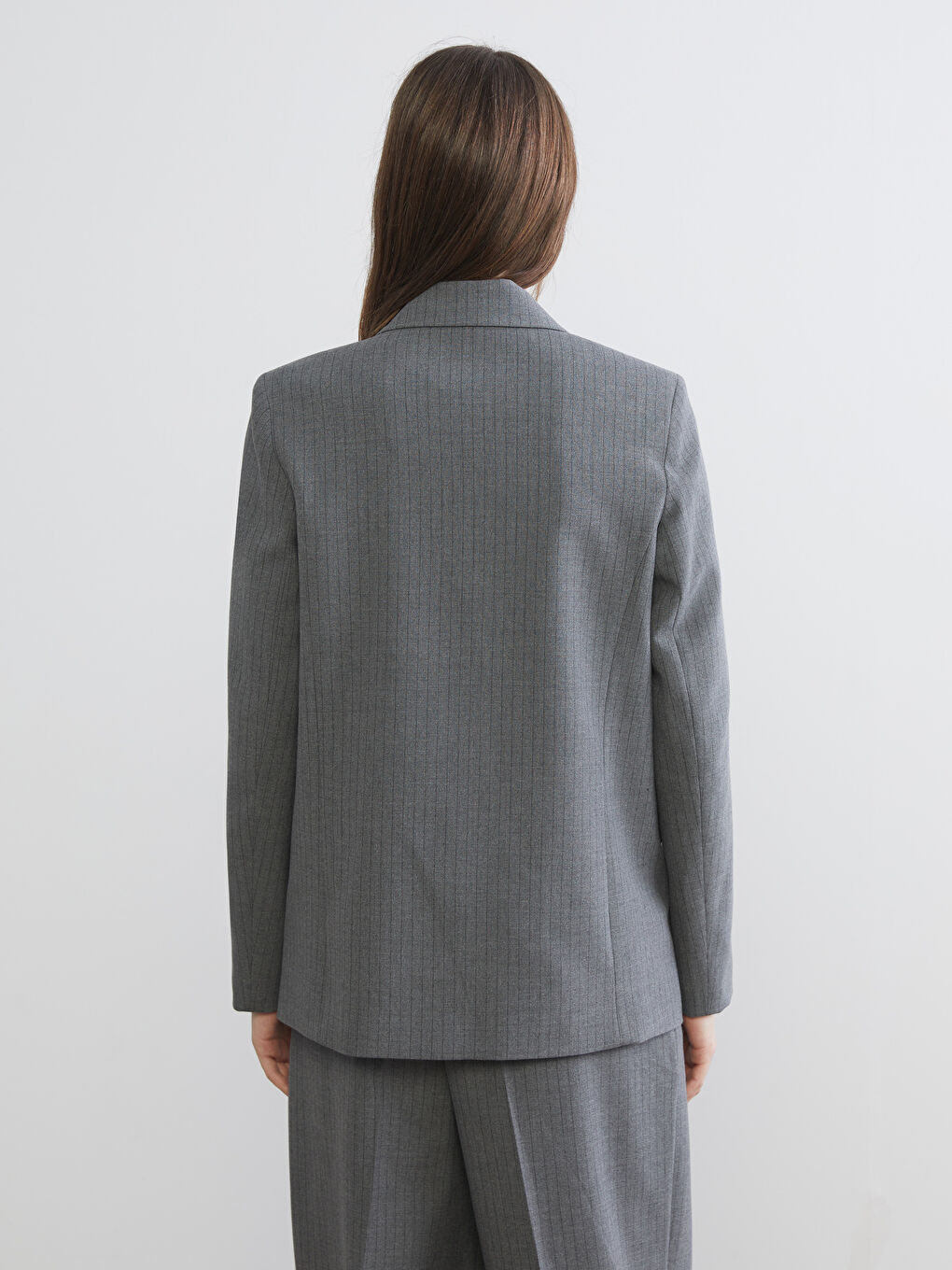 Striped Women's Blazer Jacket-9