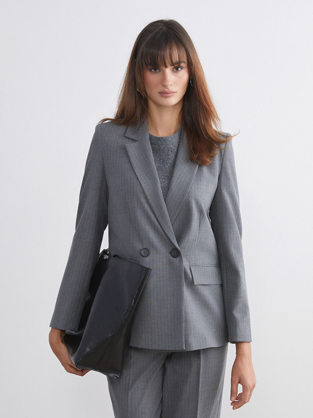 Striped Women's Blazer Jacket-1