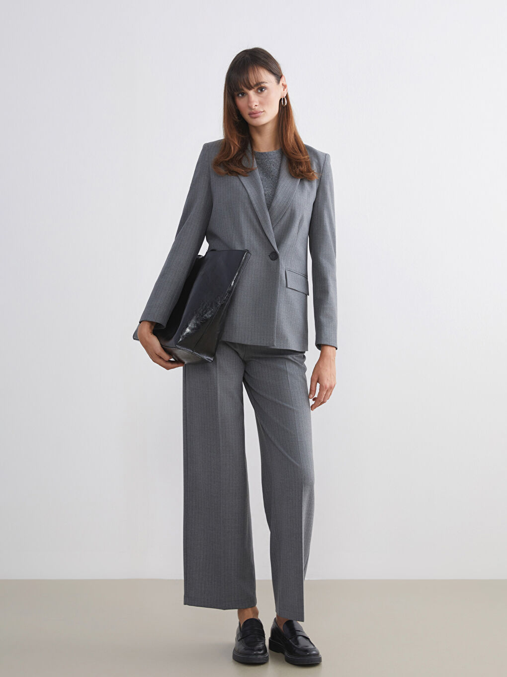 Striped Women's Blazer Jacket-3