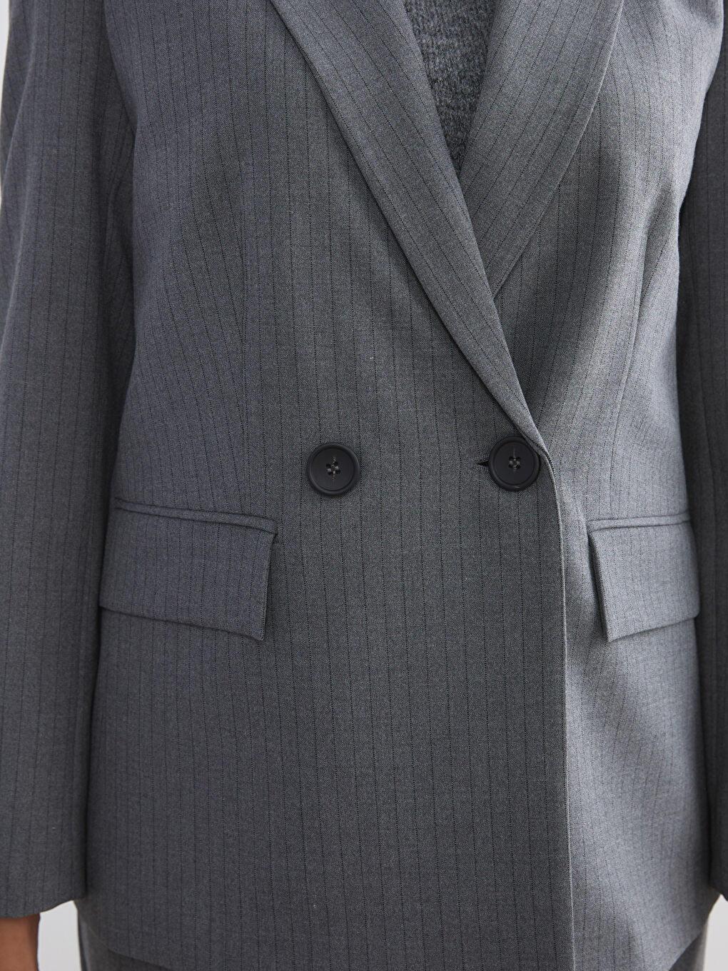 Striped Women's Blazer Jacket-5