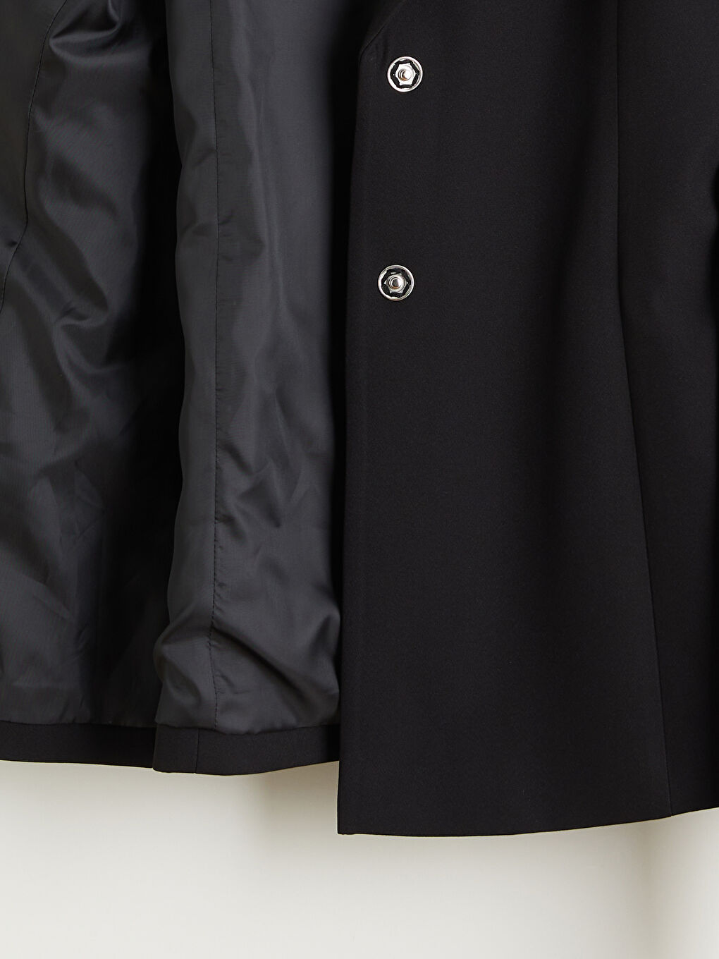 Siyah Beli Kemerli Kadın Blazer Ceket-5