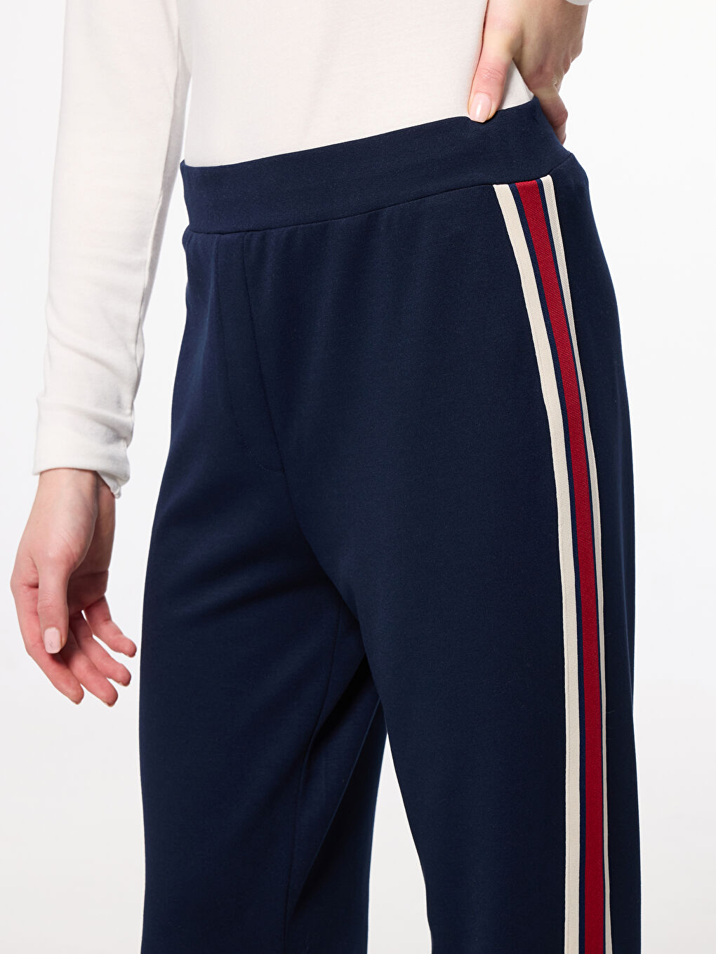 Elasticated Waist Women's Trousers-2